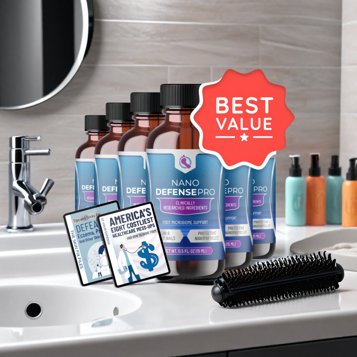 NanoDefense Pro - 6 Bottles + 2  Ebooks