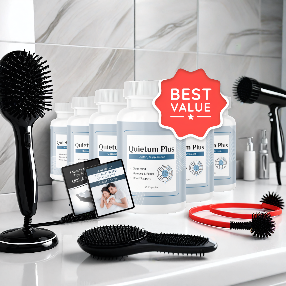 Quietum Plus - 6 Bottles + 2  Ebooks